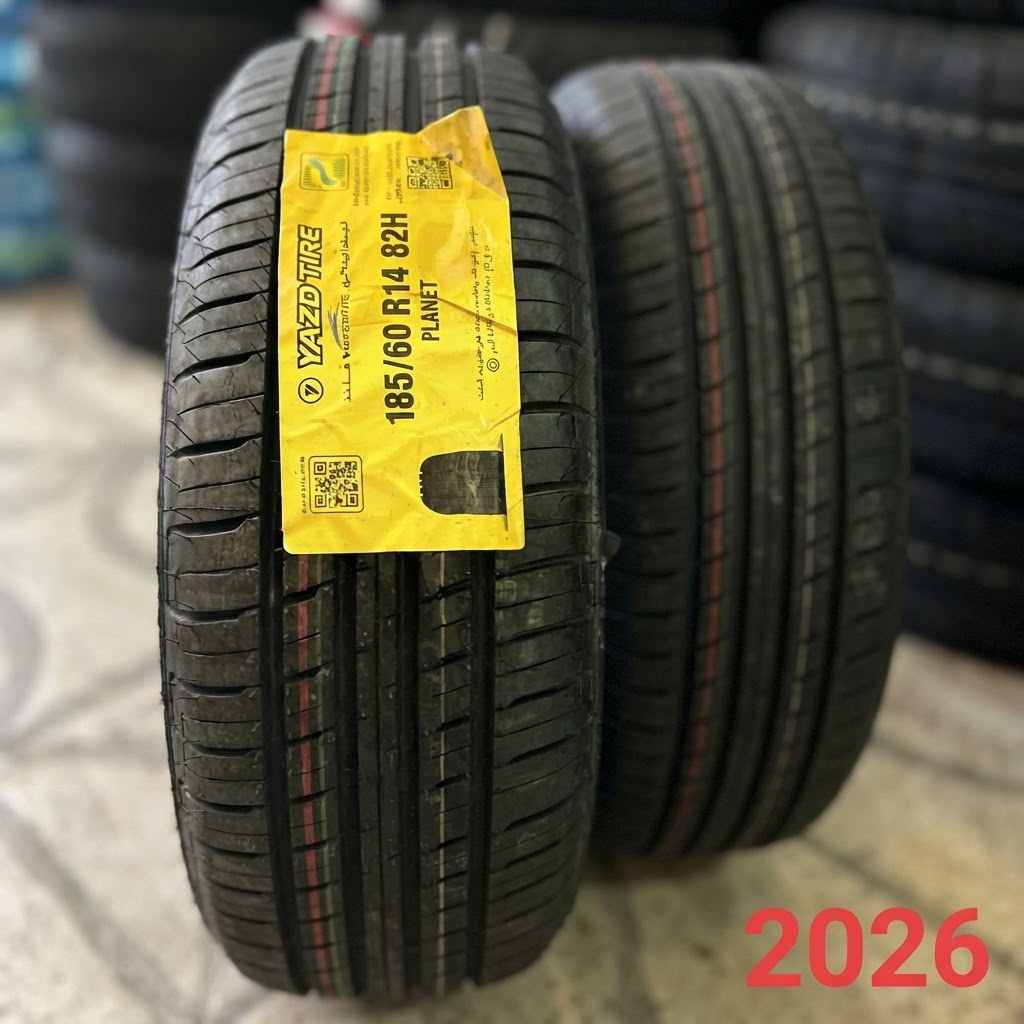 لاستیک یزد تایر سایز 185/60/14 چهار فصل - 2 حلقه